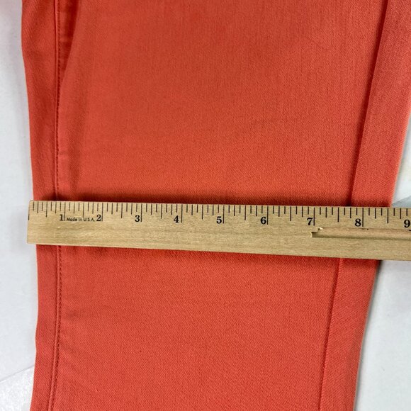 Not Your Daughters Jeans Women's 34x26* Billie Mini Boot Cut Orange Denim Tag 10 - Picture 13 of 16